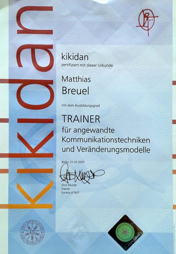 Kommunikationstrainer Zertifikat